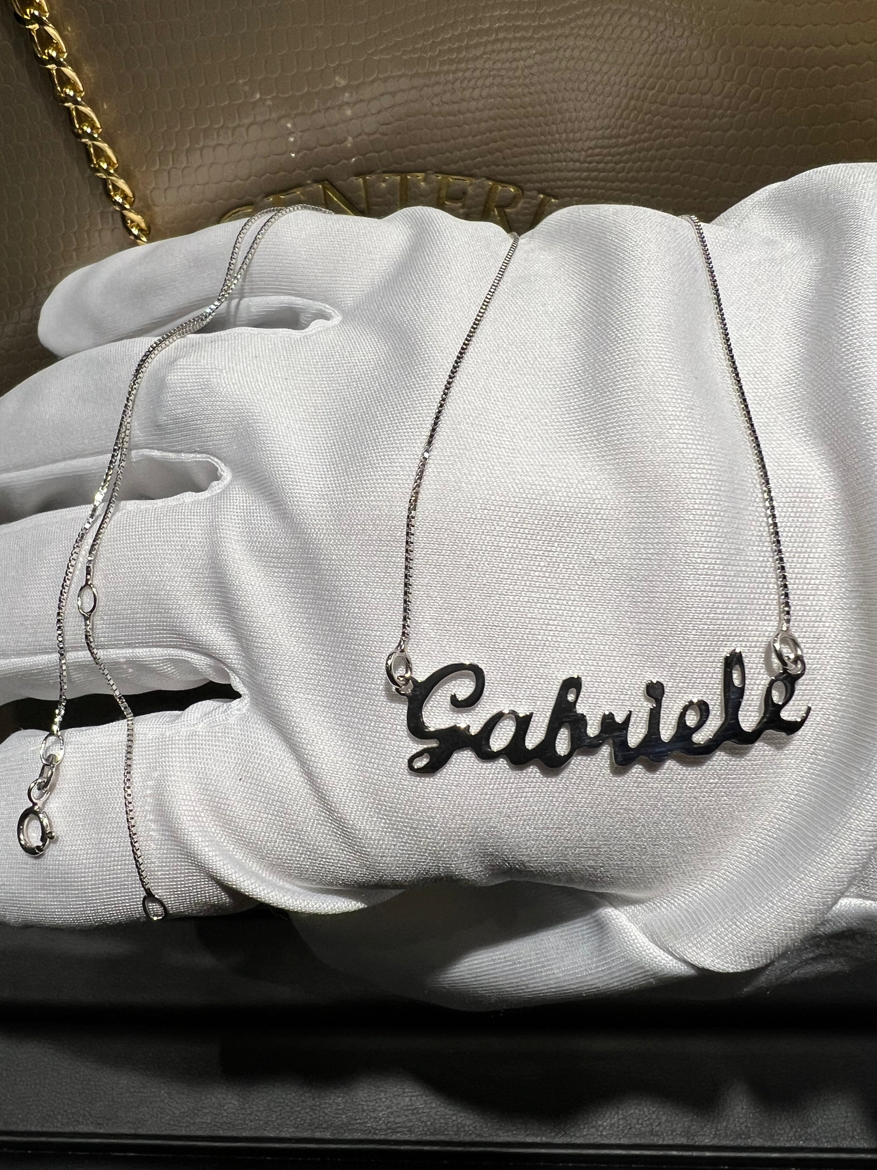Collana con nome personalizzata oro – gioielleriaprincipe Collana con nome personalizzata oro – gioielleriaprincipe