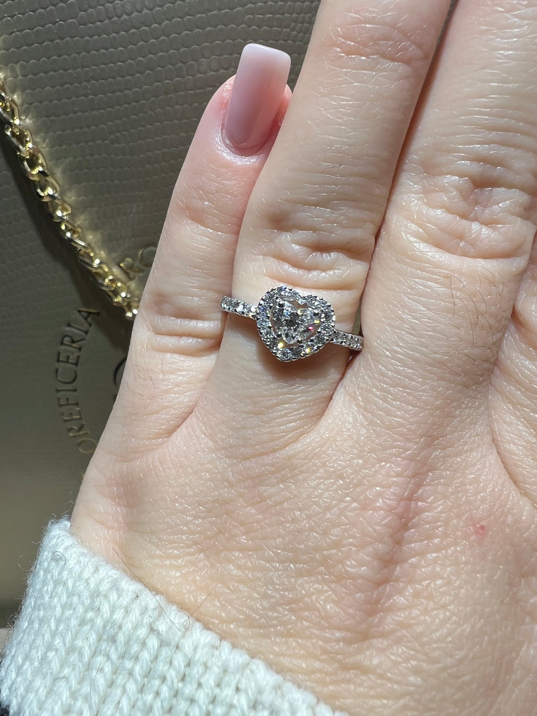 Anello taglio cuore diamanti Comete 0.63 HEART BRILLIANT
