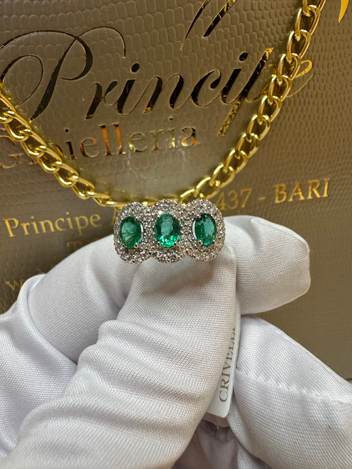 Anello in oro con rubini