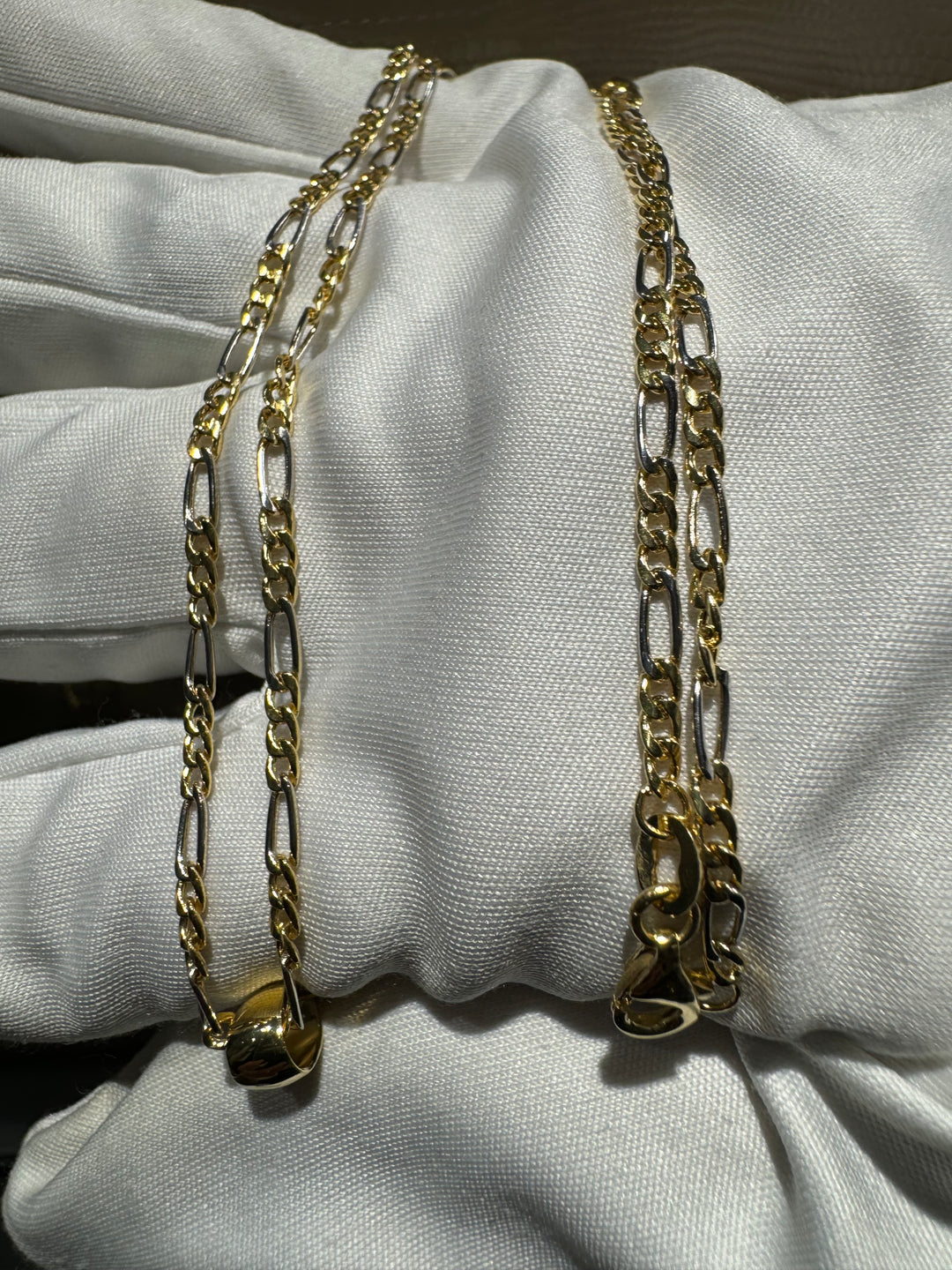 Collana bicolore Padre Pio oro