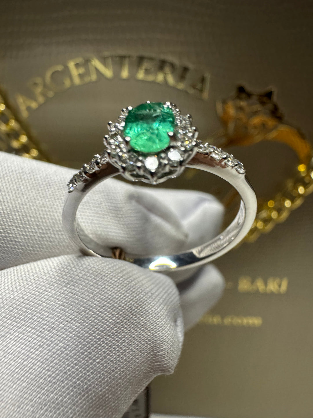 Anello smeraldo marika gioielli