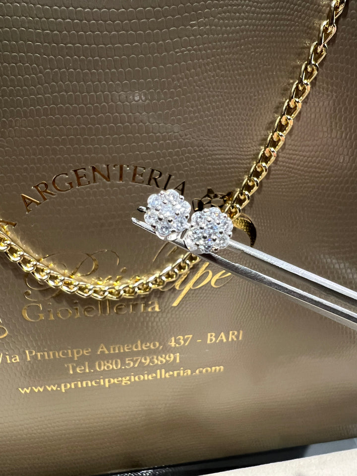 Orecchini magik misura media argento