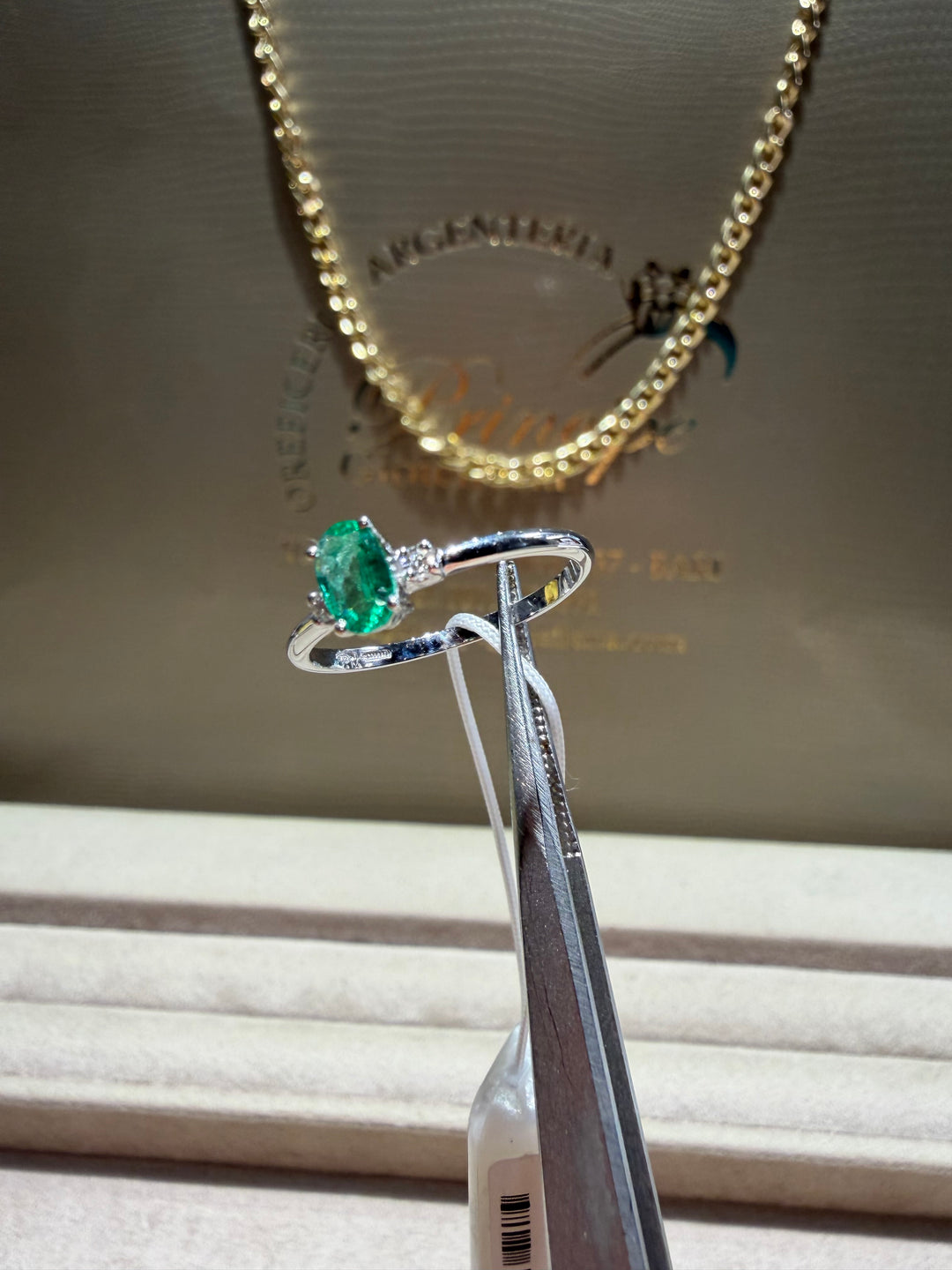 Anello Smeraldo singolo Visconti