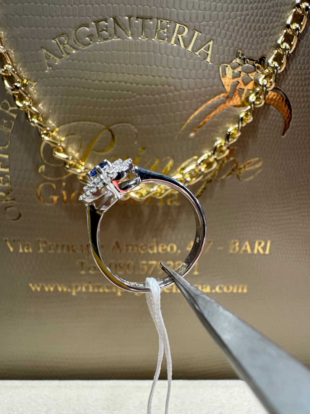 Anello Comete Goccia Zaffiro Promozione