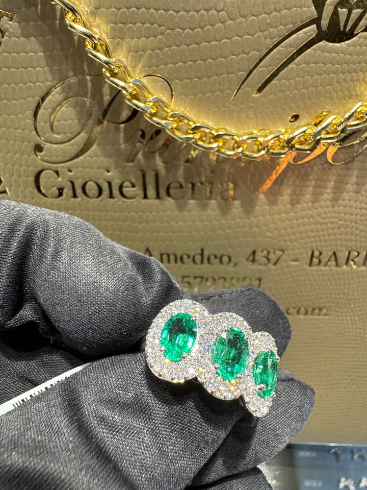 Anello trilogy smeraldi big