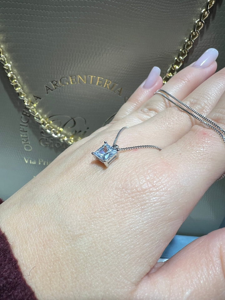 Collana punto luce argento Ambrosia