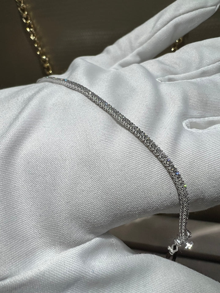 Bracciale tennis diamanti 0.70