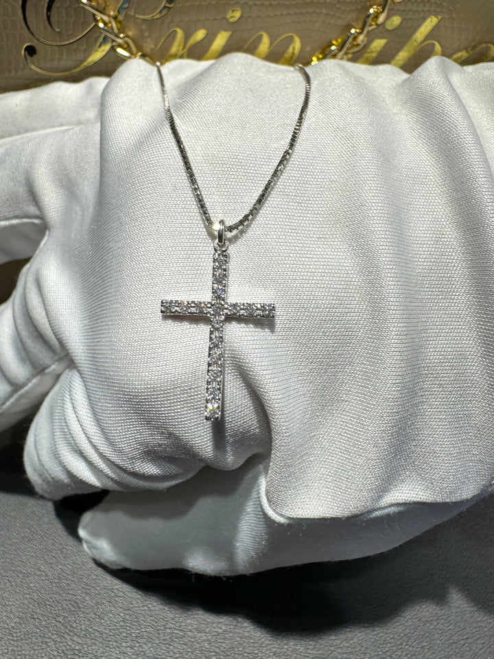 Collana croce diamanti Visconti