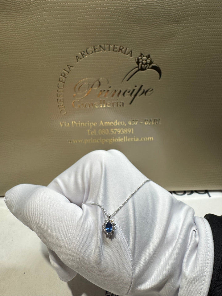 Collana margherita zaffiro crivelli 💎