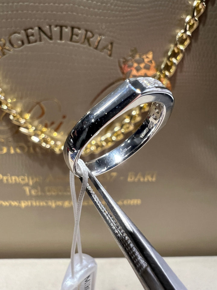 Anello veretta diamanti carré Visconti