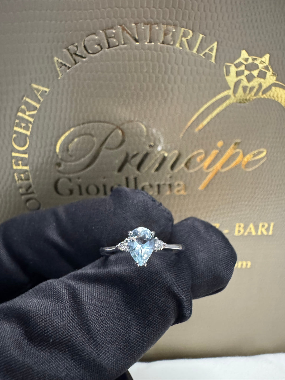 Anello acquamarina Comete 💫