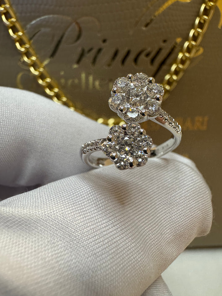 Anello fiore doppio 💎