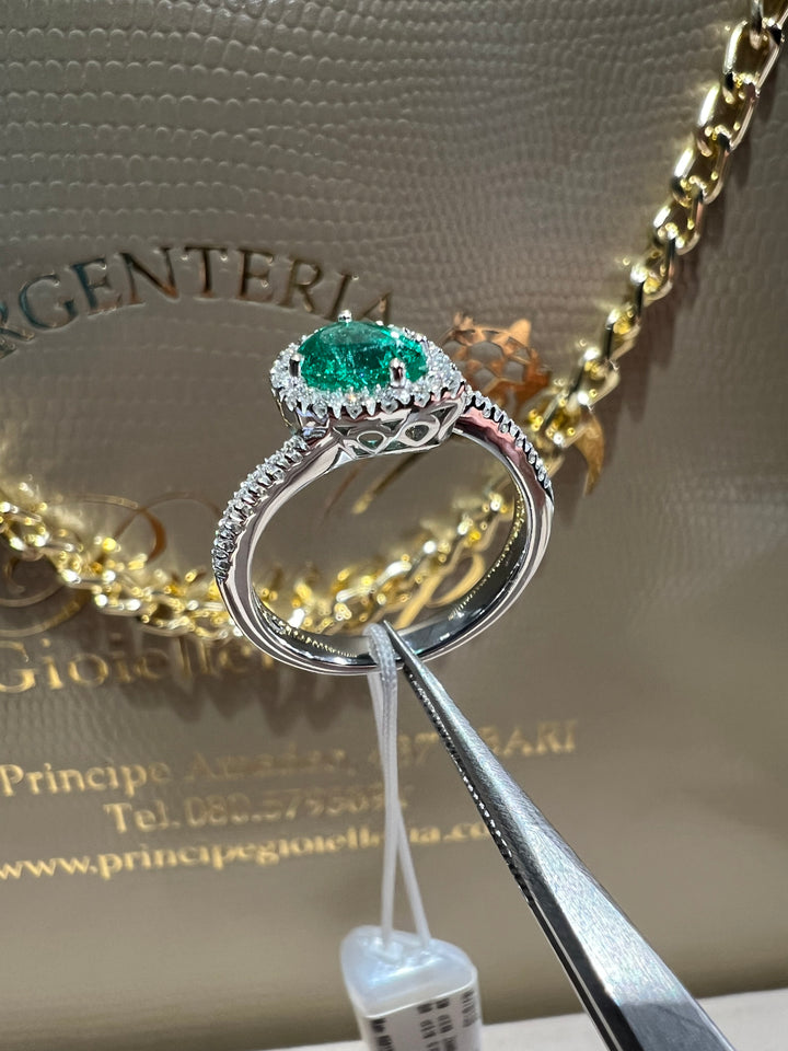 Anello goccia smeraldo Visconti