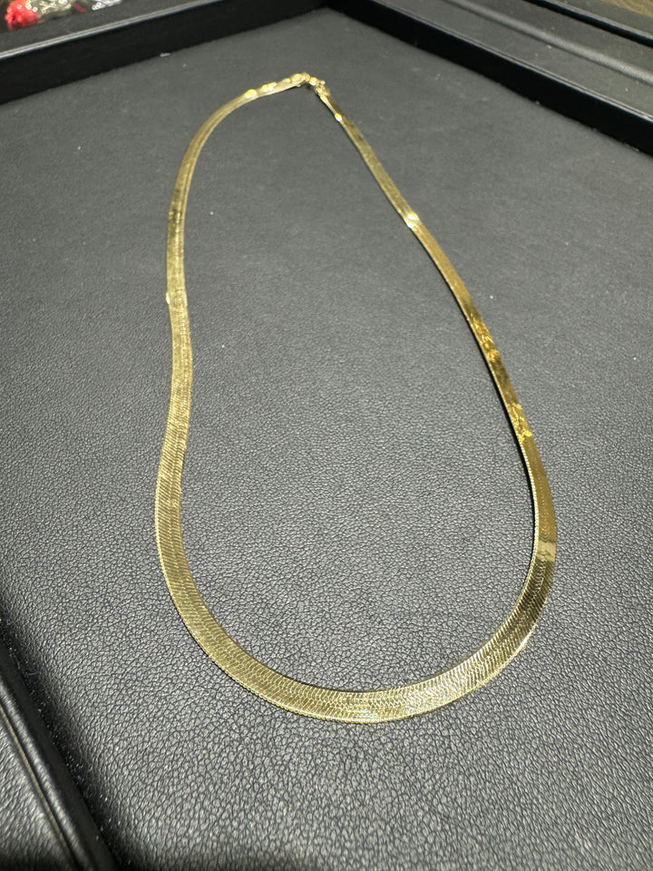 Collana piattina oro