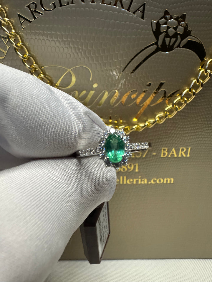Anello smeraldo marika gioielli