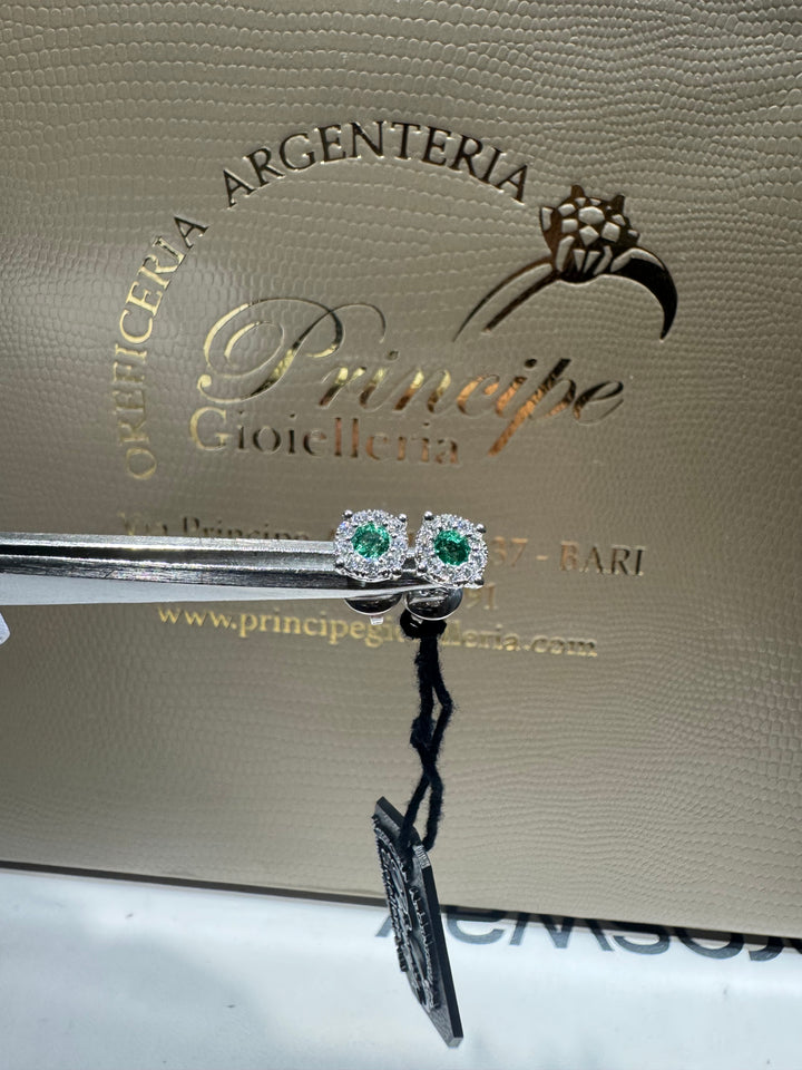 Orecchino Magik con smeraldi