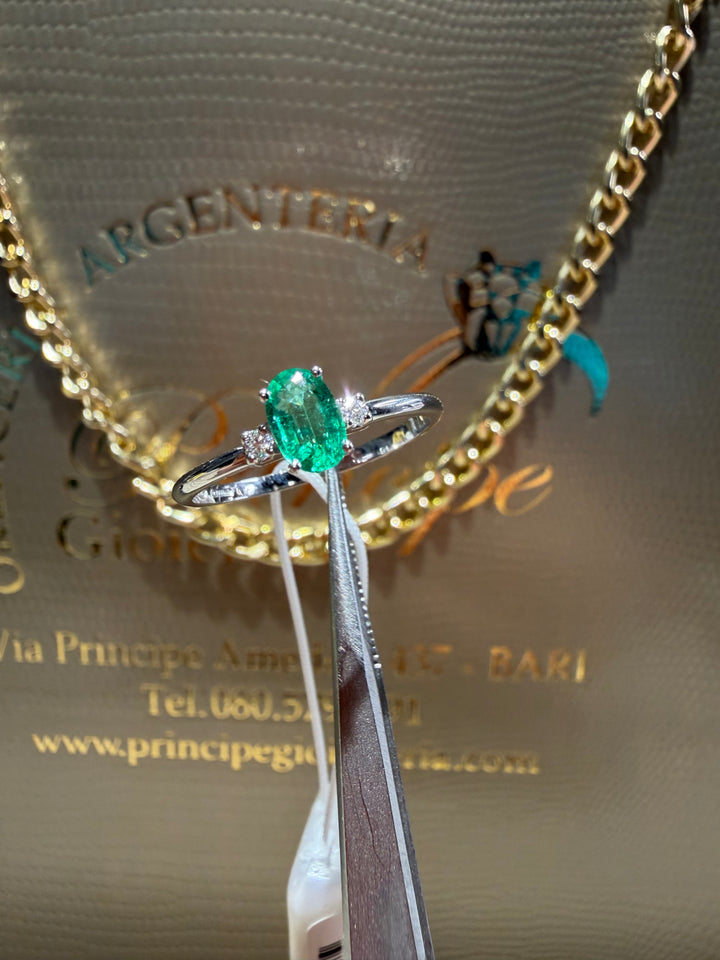 Anello Smeraldo singolo Visconti