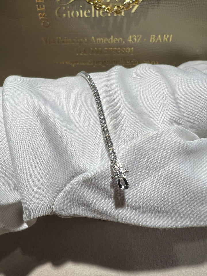 Bracciale tennis diamanti 0.70