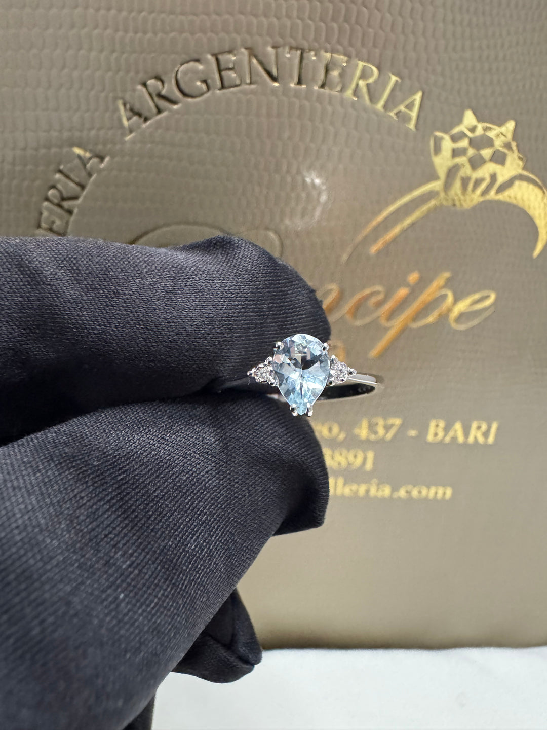 Anello acquamarina Comete 💫