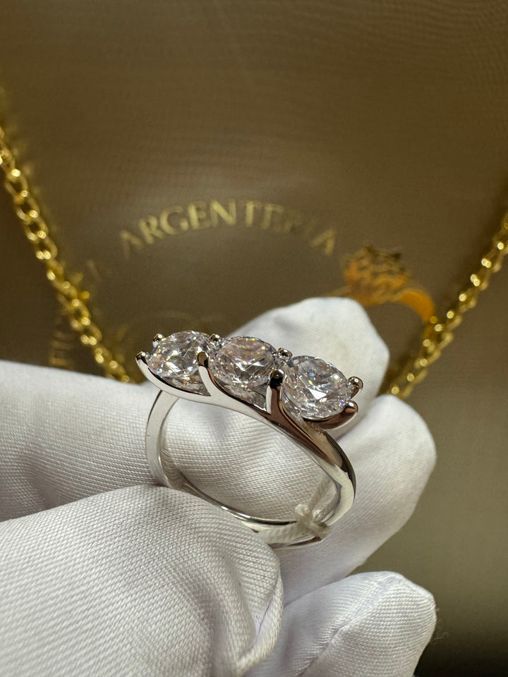 Anello trilogy argento 925 Marcello pane ❤️