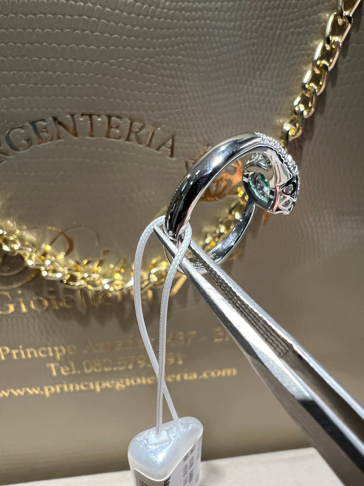 Anello goccia smeraldo Visconti