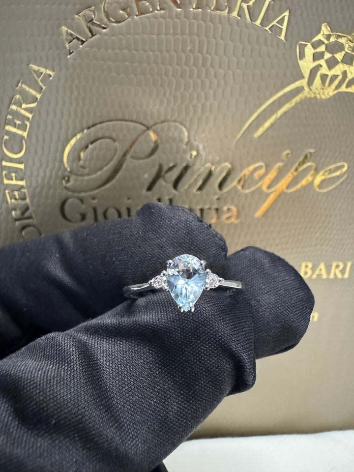 Anello acquamarina Comete 💫