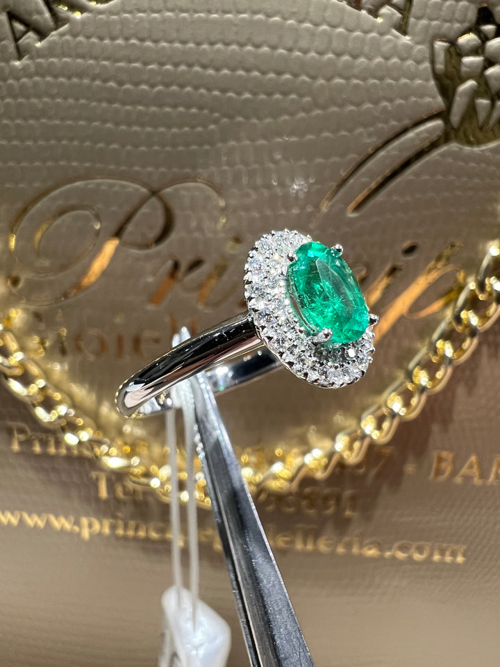 Anello Smeraldo Doppio Giro Visconti