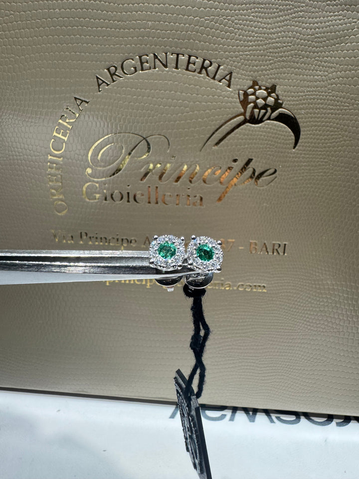 Orecchino Magik con smeraldi