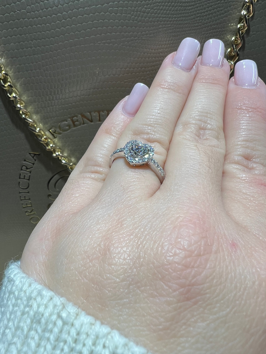 Anello taglio cuore diamanti Comete 0.63 HEART BRILLIANT