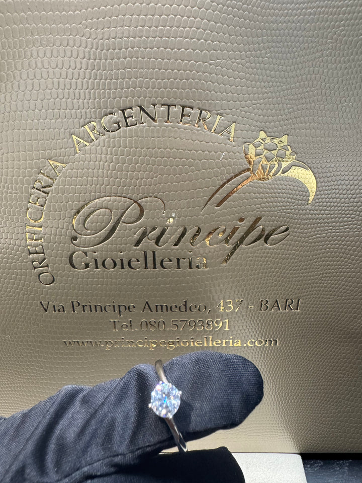 Anello Solitario argento 925