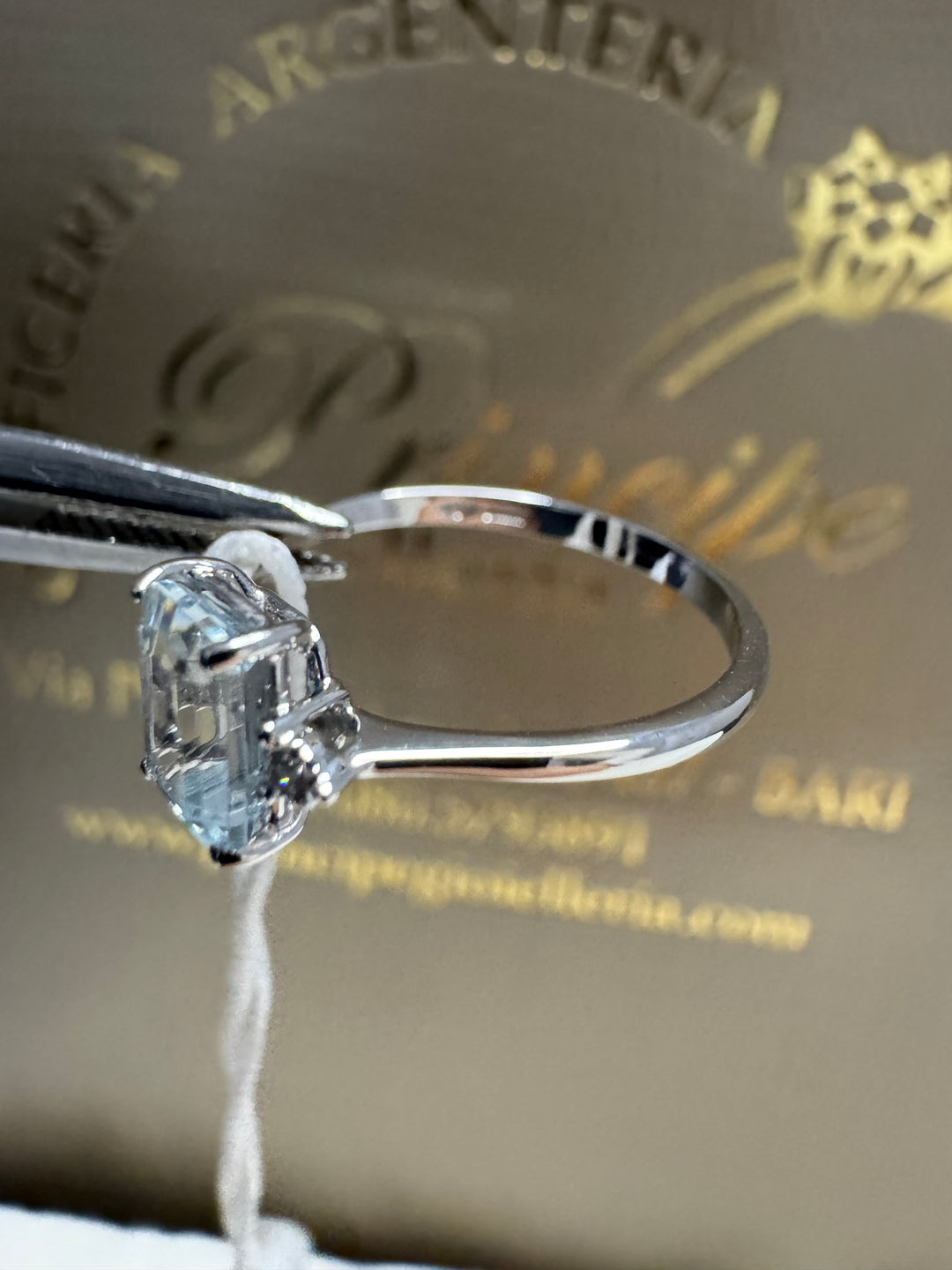 Anello acquamarina Comete 💫