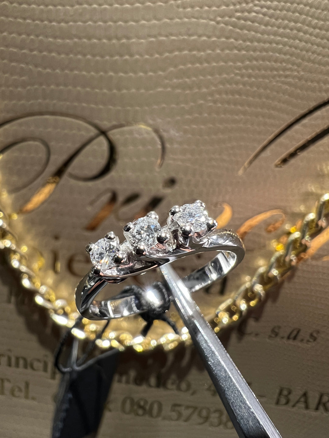 Anello trilogy diamanti – gioielleriaprincipe - Main Image