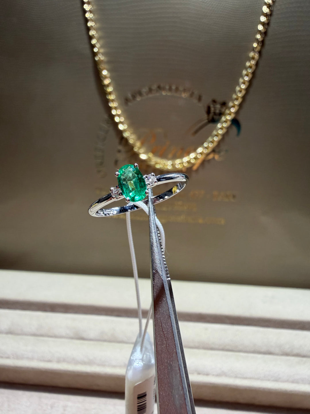Anello Smeraldo singolo Visconti