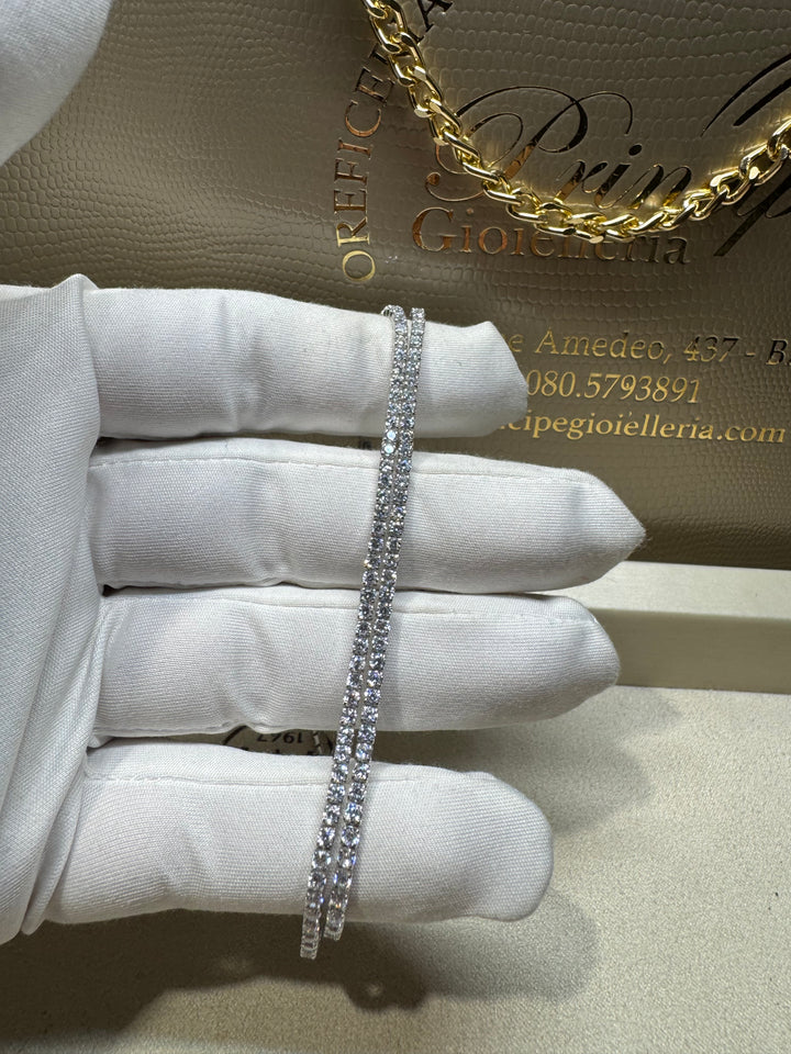 Collana tennis argento 925