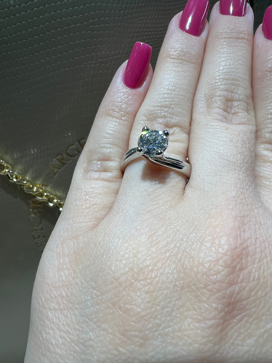 Anello solitario diamanti 1.20 CT Visconti