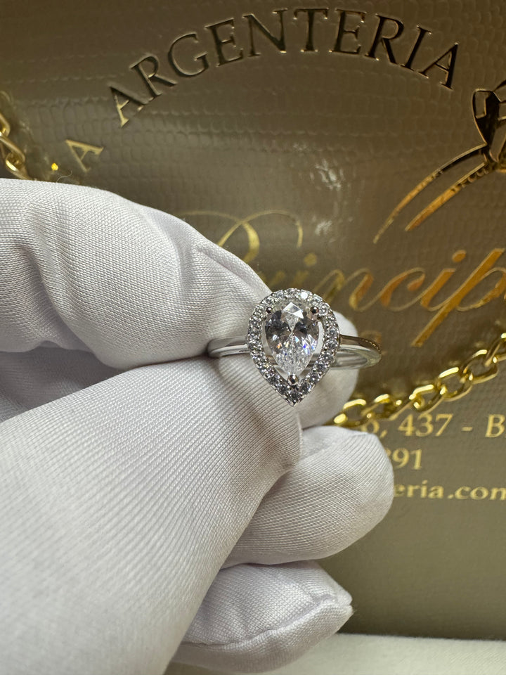 Anello goccia Argento 925 Marcello pane ❤️