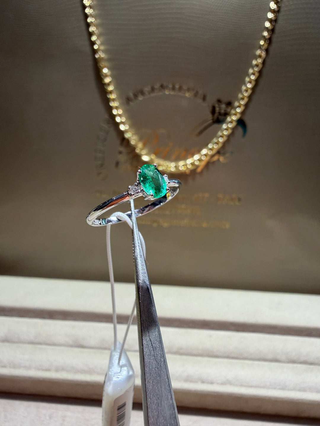 Anello Smeraldo singolo Visconti