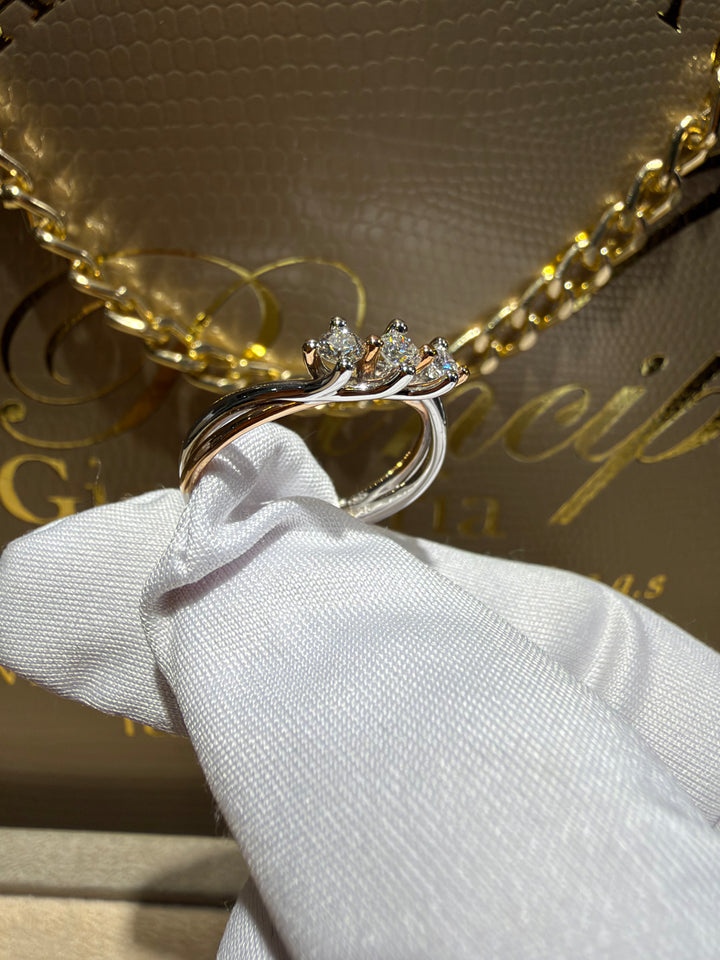 Anello Trilogy Bicolore Comete 💫