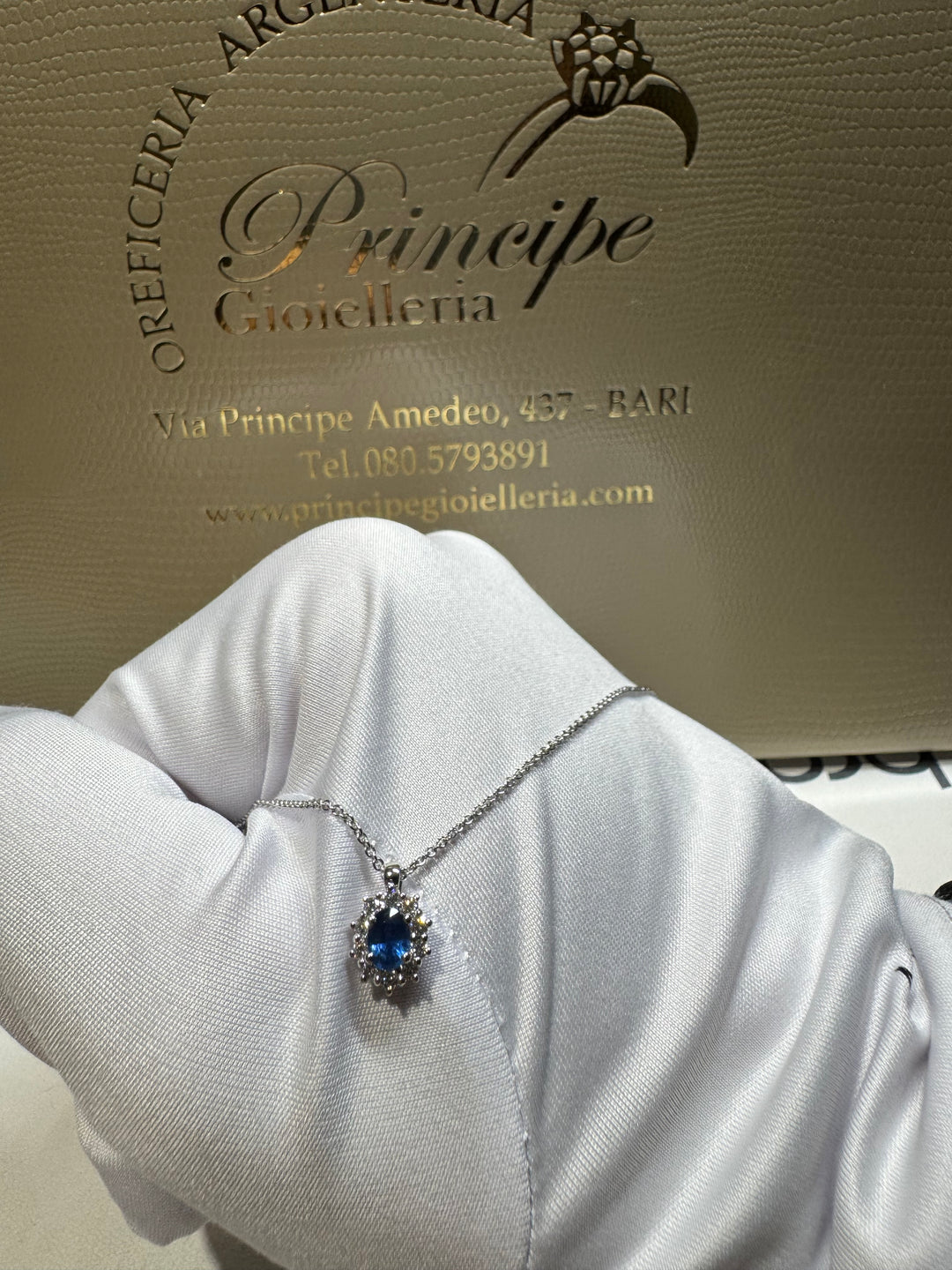 Collana margherita zaffiro crivelli 💎