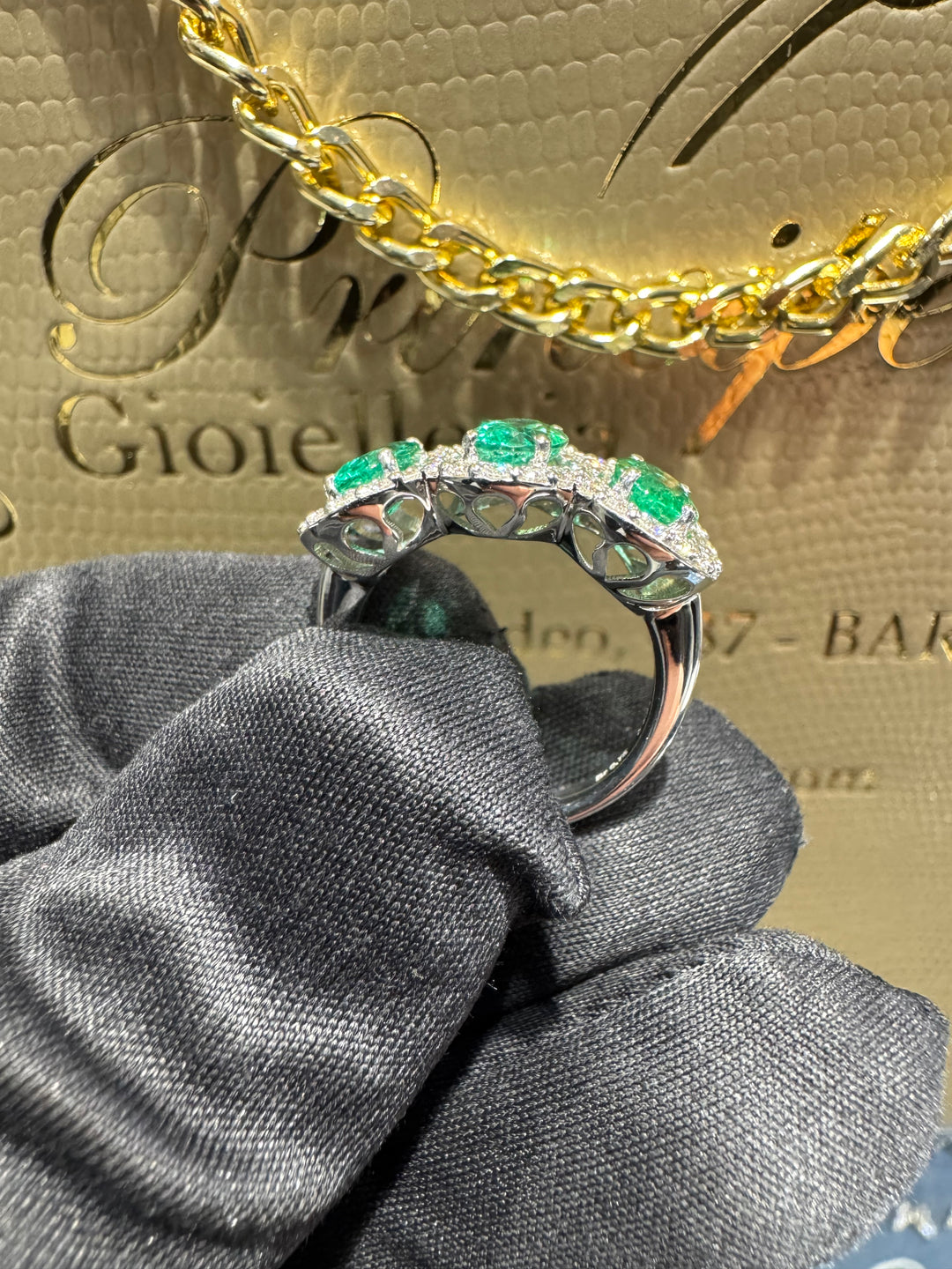 Anello trilogy smeraldi big