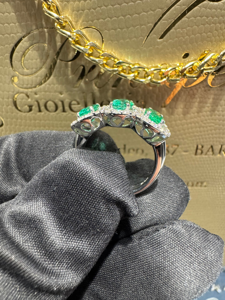 Anello trilogy smeraldi big