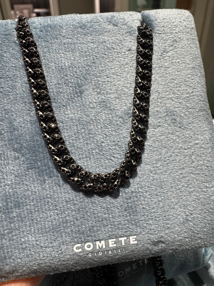 Collana Groumette nera Comete