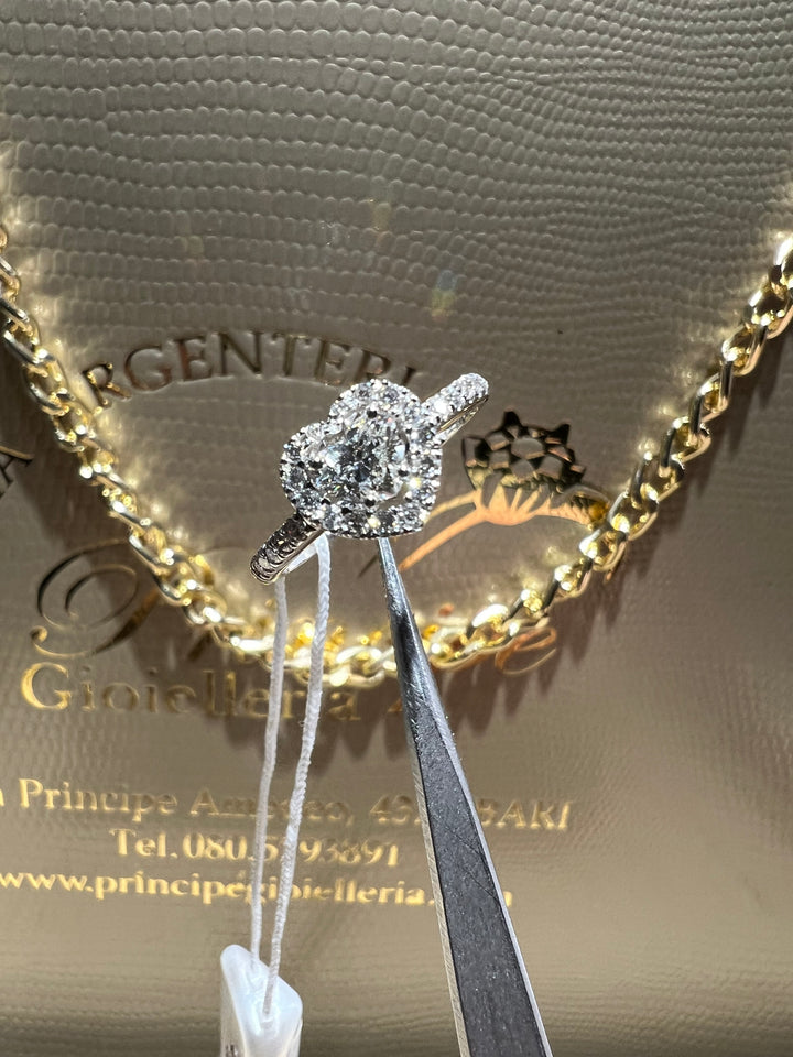 Anello taglio cuore diamanti Comete 0.63 HEART BRILLIANT