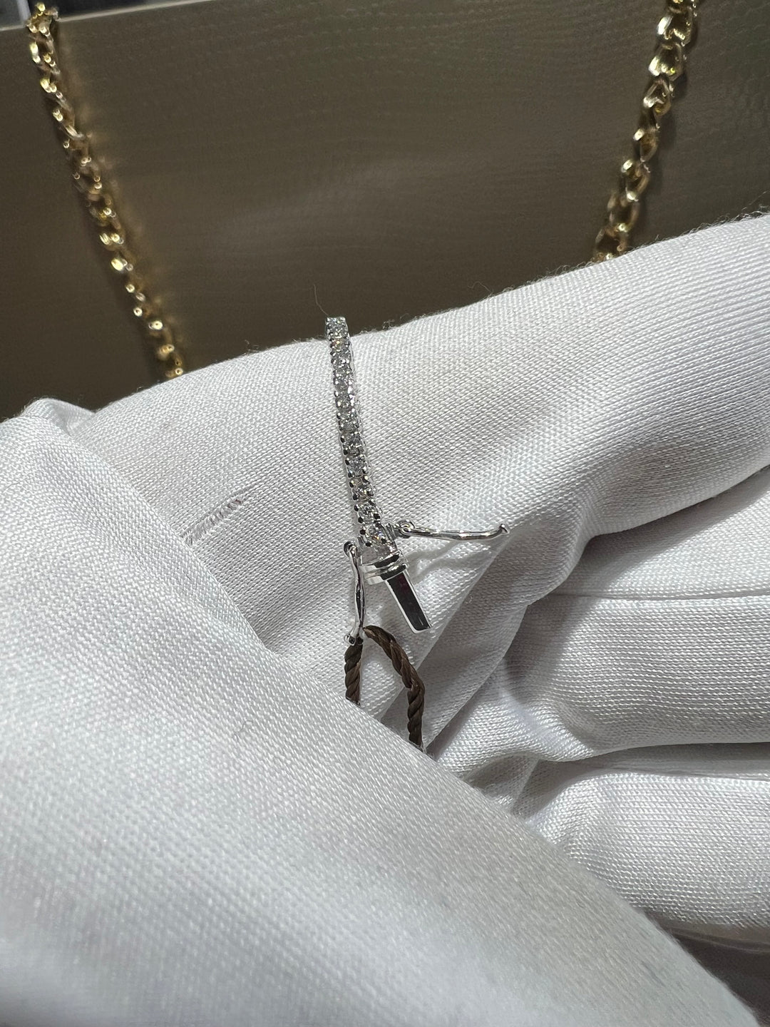 Bracciale tennis diamanti 0.70