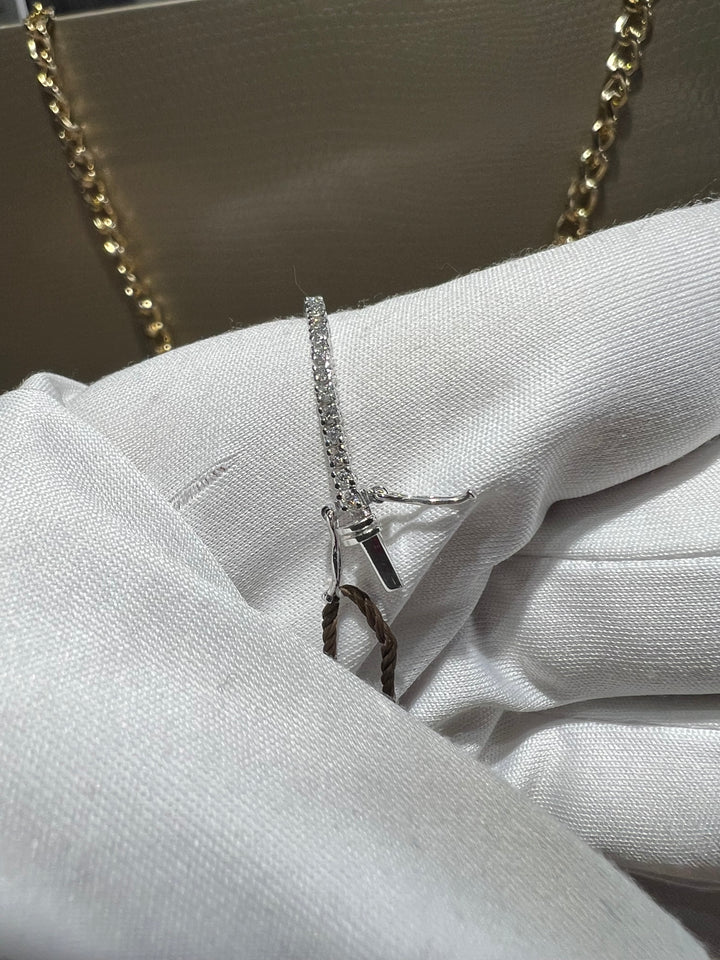 Bracciale tennis diamanti 0.70