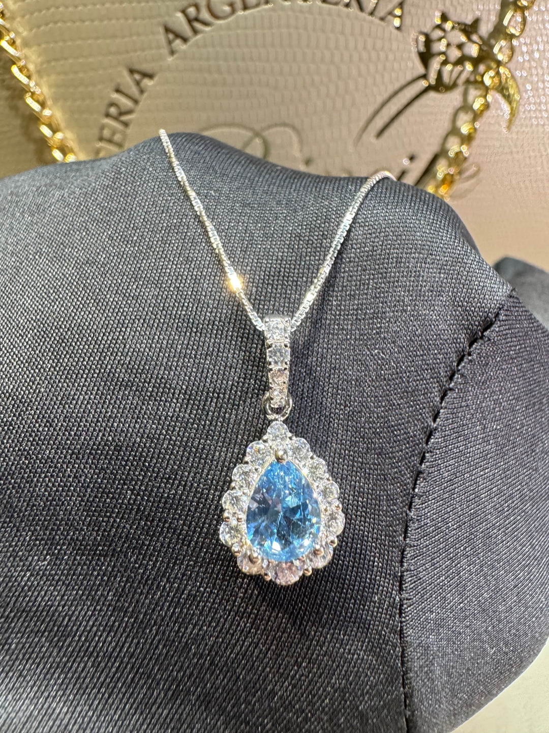 Collana goccia argento 925 Marcello pane ❤️