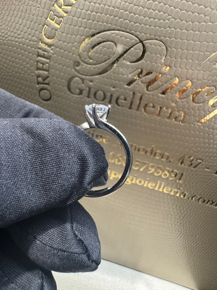 Anello Solitario argento 925