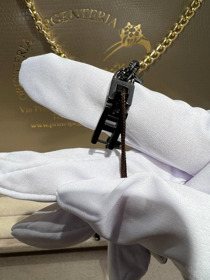 Collana Groumette nera Comete