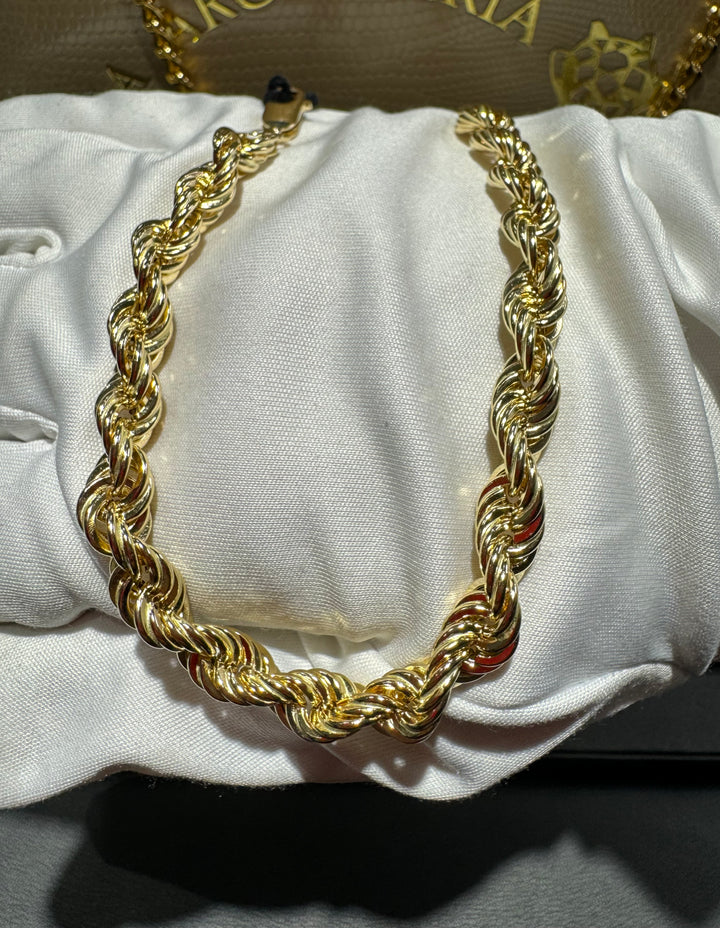 Bracciale Fune oro grande