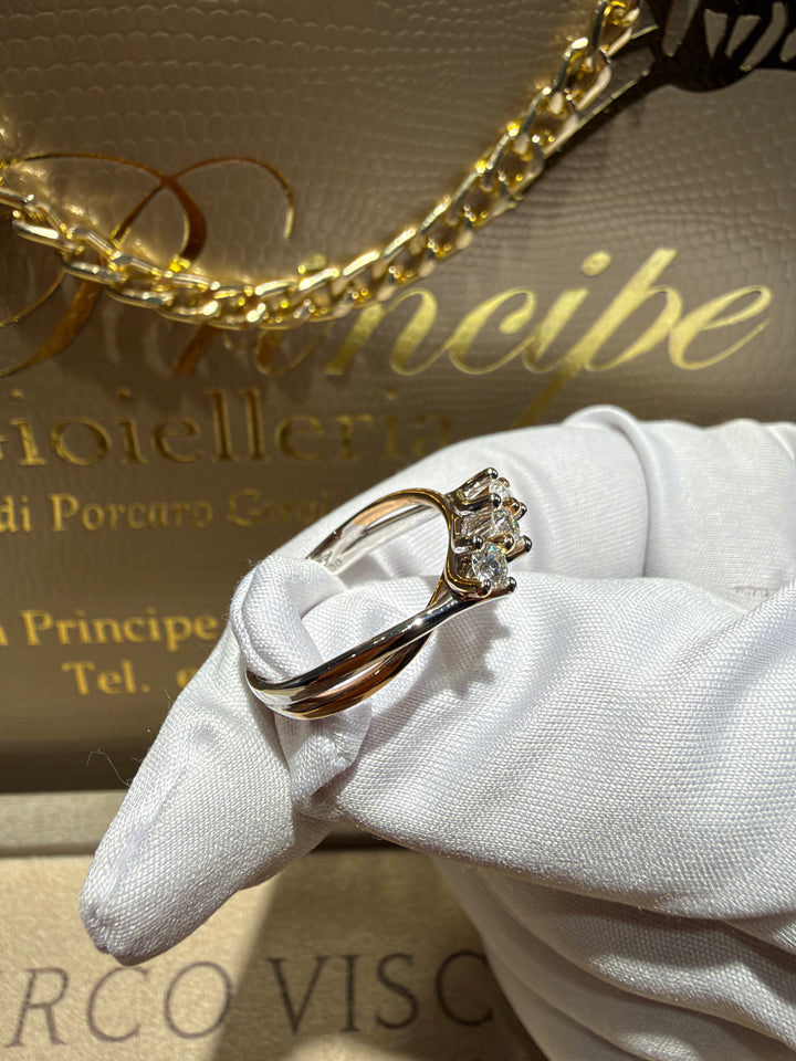 Anello Trilogy Bicolore Comete 💫